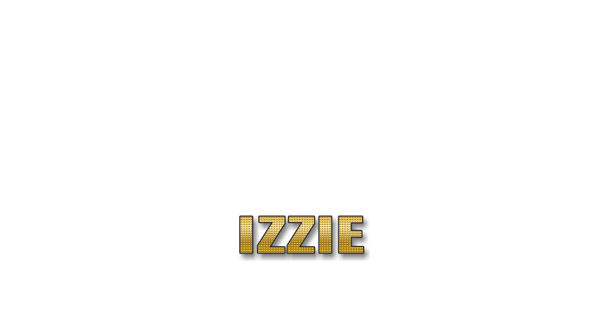 Happy Birthday Izzie Personalized Card for celebrating