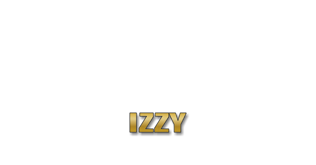 Happy Birthday Izzy Personalized Card for celebrating
