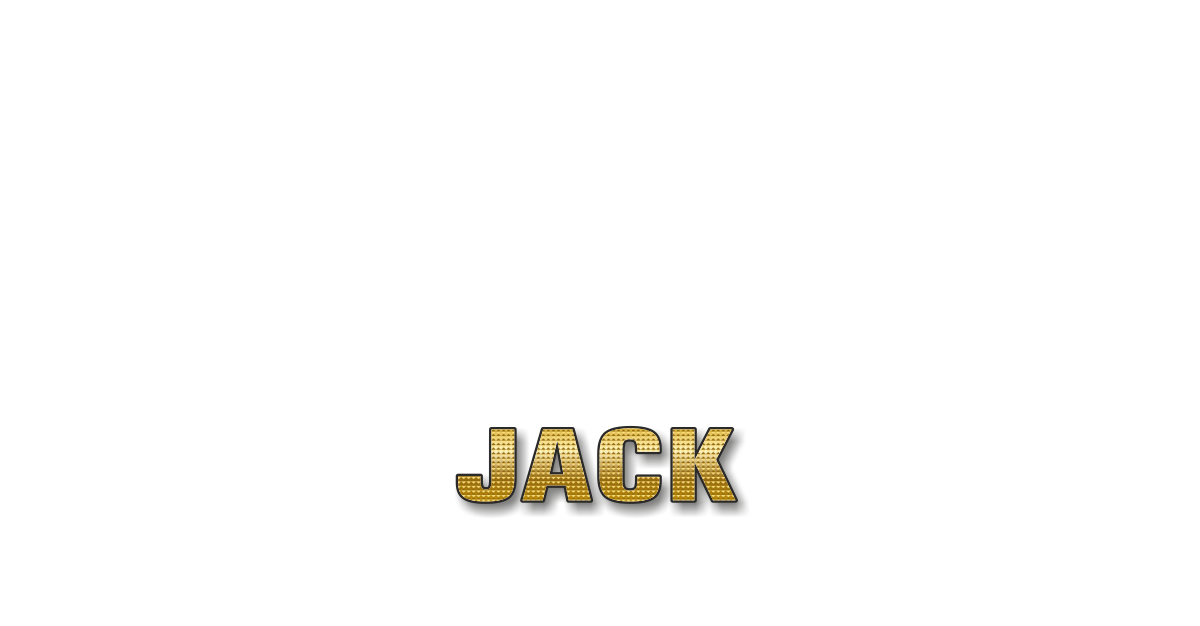 Happy Birthday Jack Personalized Card for celebrating