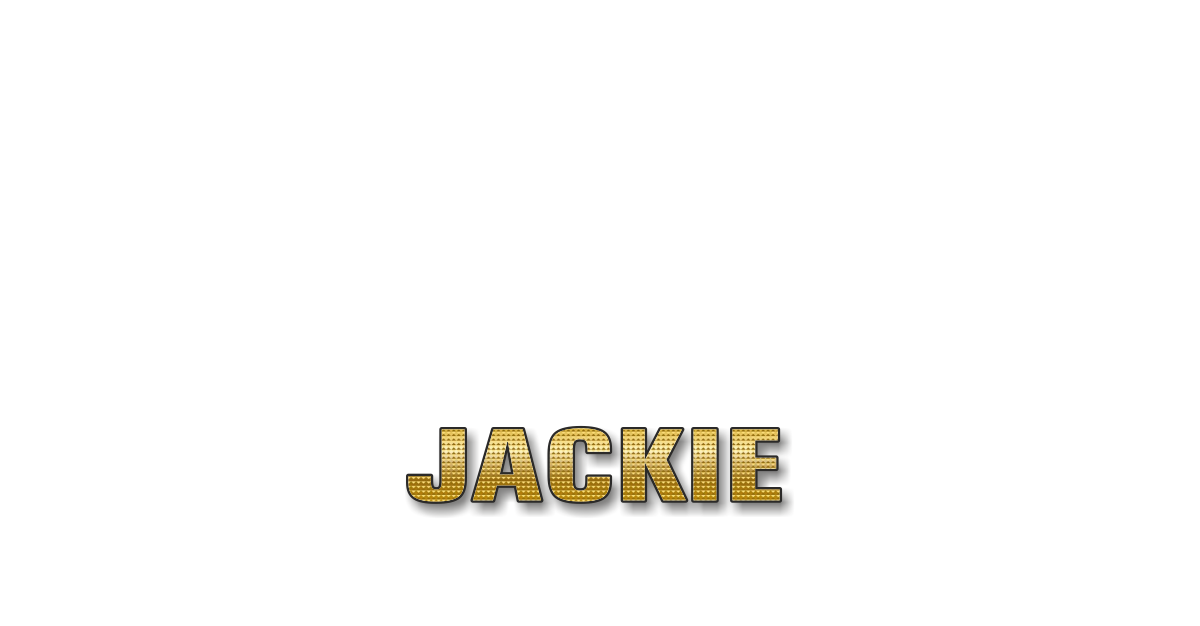 Happy Birthday Jackie Personalized Card for celebrating