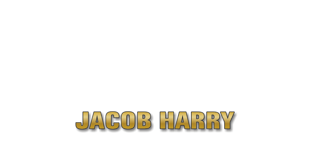 Happy Birthday Jacob Harry Personalized Card for celebrating