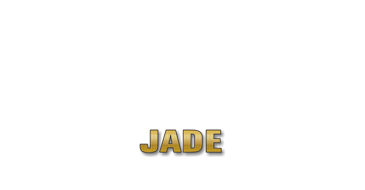 Happy Birthday Jade Personalized Card for celebrating