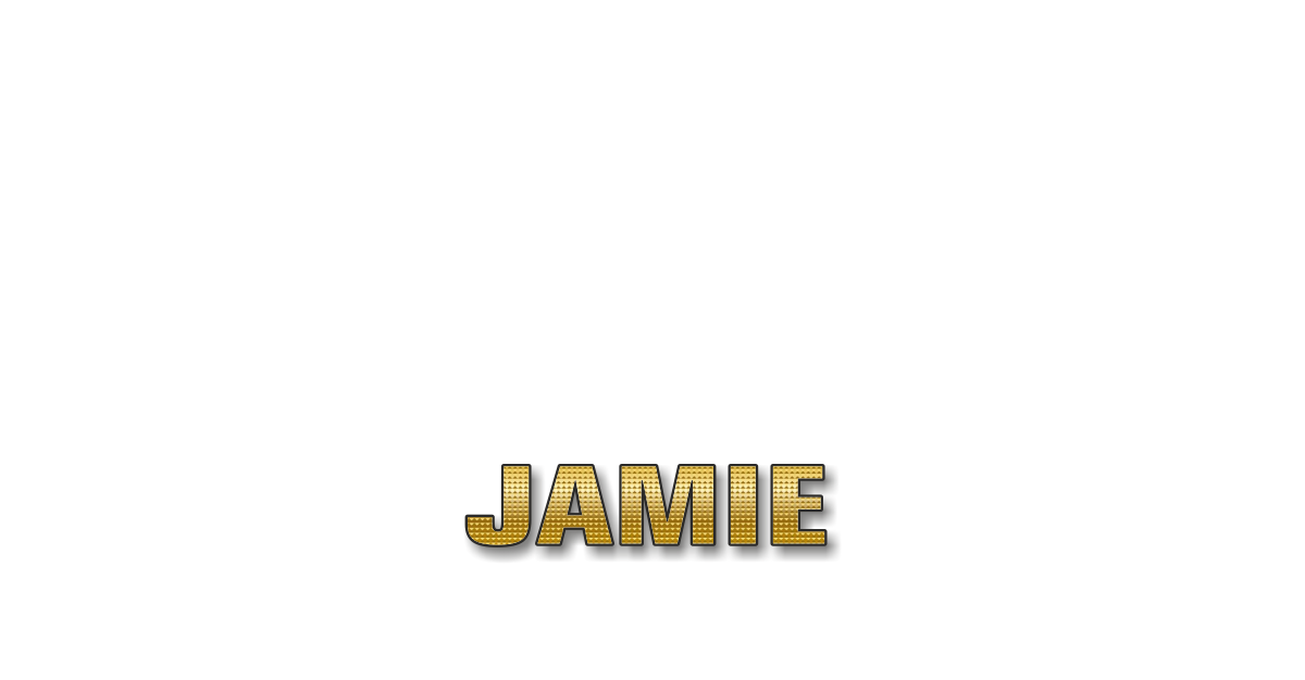 Happy Birthday Jamie Personalized Card for celebrating