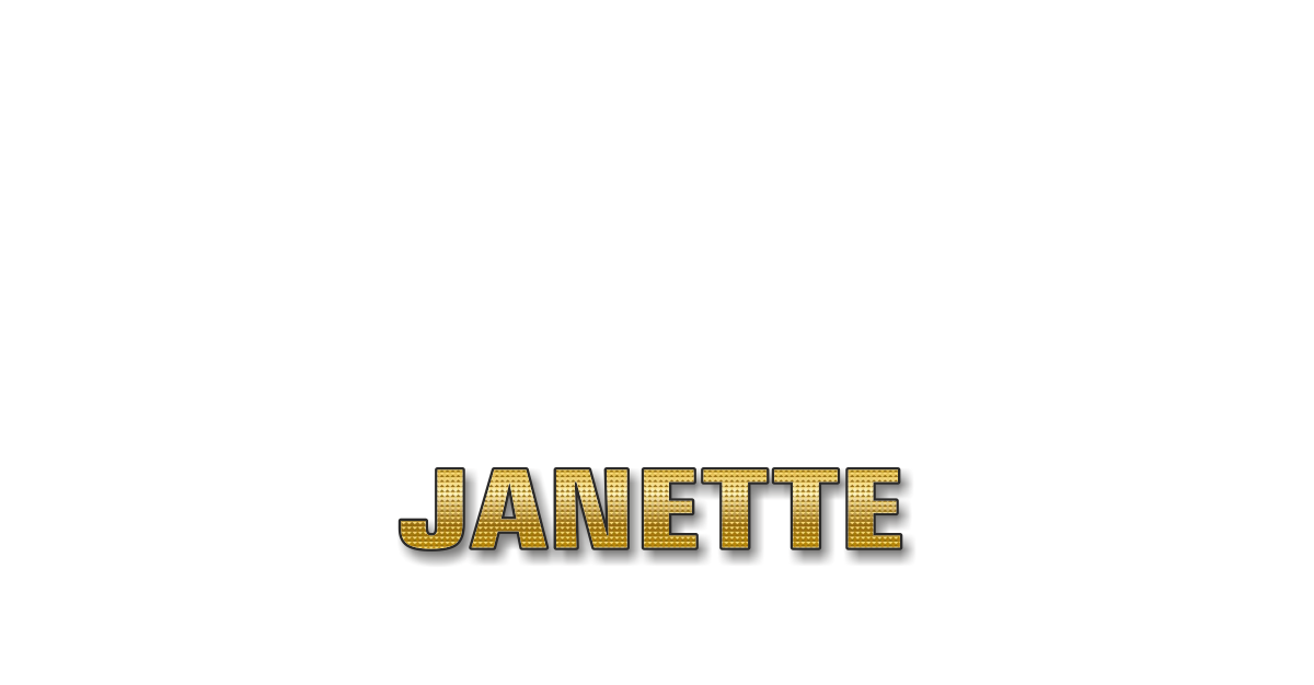 Happy Birthday Janette Personalized Card for celebrating