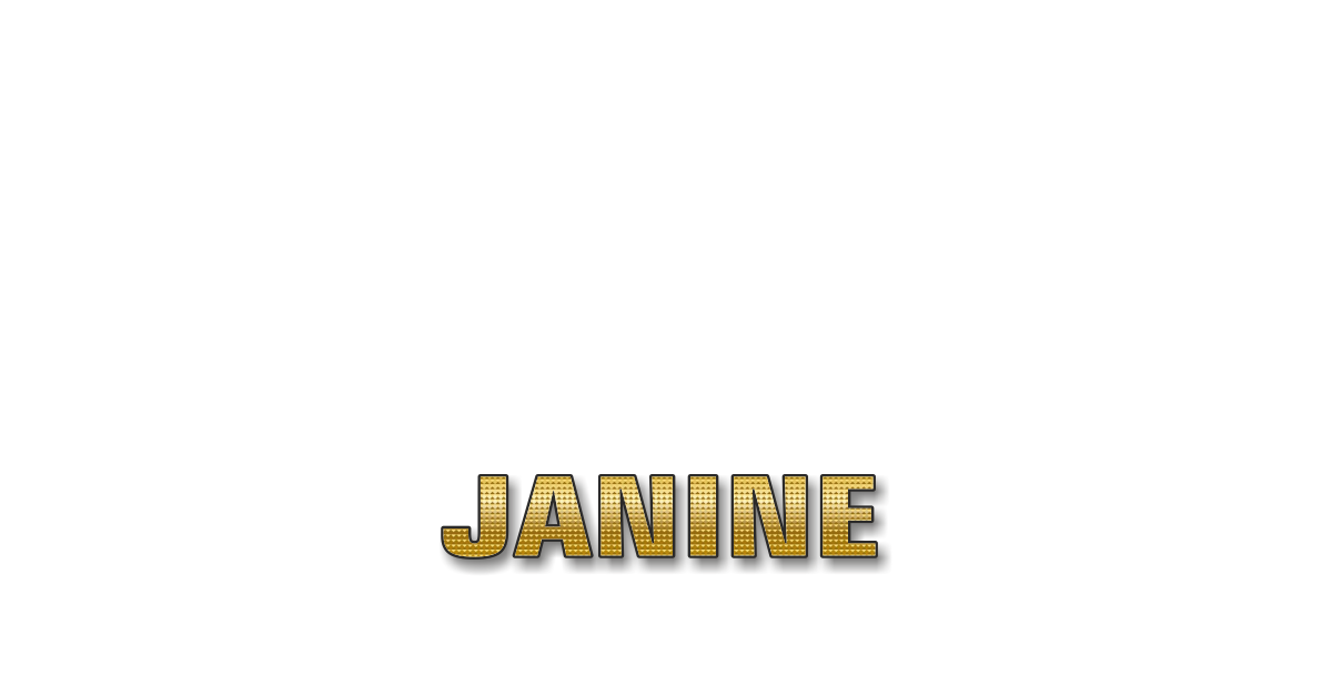 Happy Birthday Janine Personalized Card for celebrating