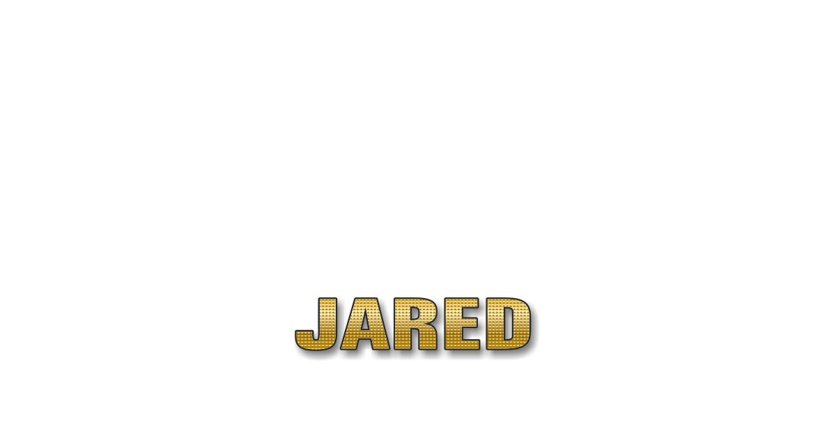Happy Birthday Jared Personalized Card for celebrating