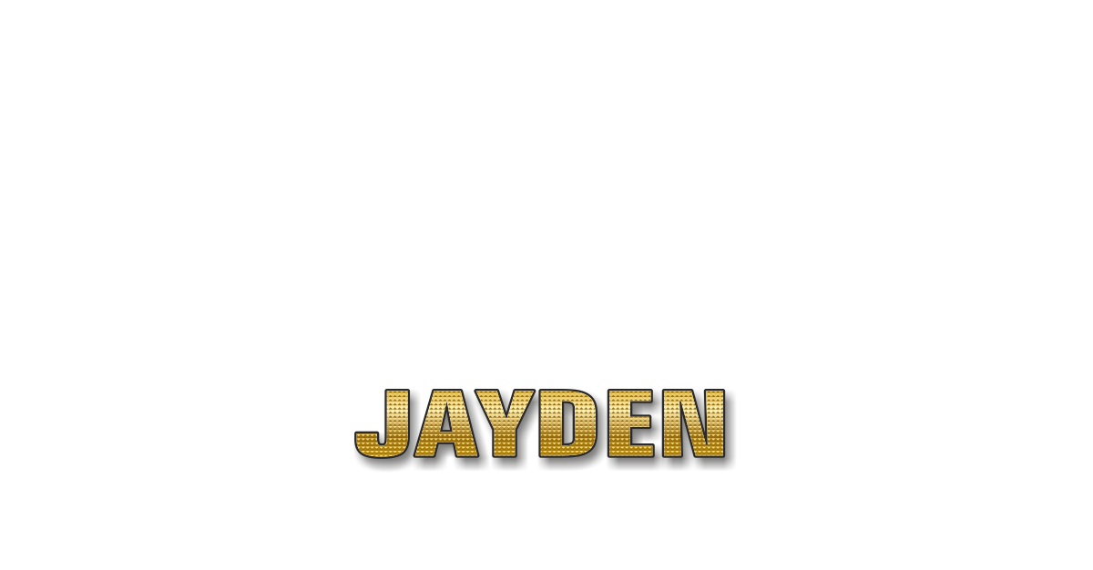 Happy Birthday Jayden Personalized Card for celebrating