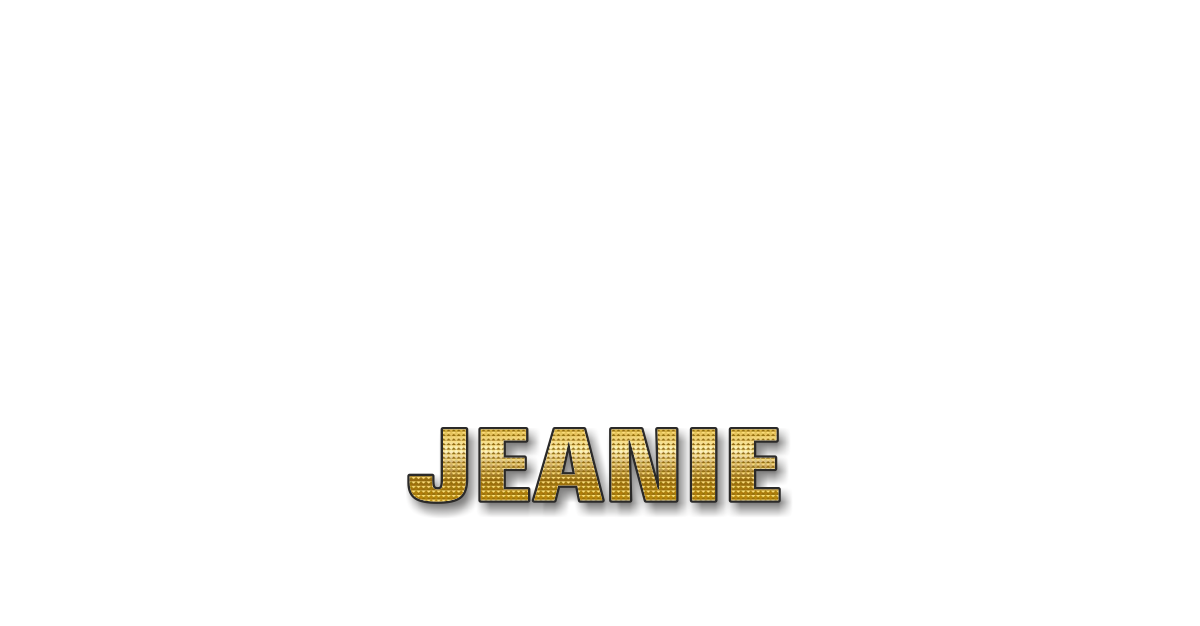 Happy Birthday Jeanie Personalized Card for celebrating