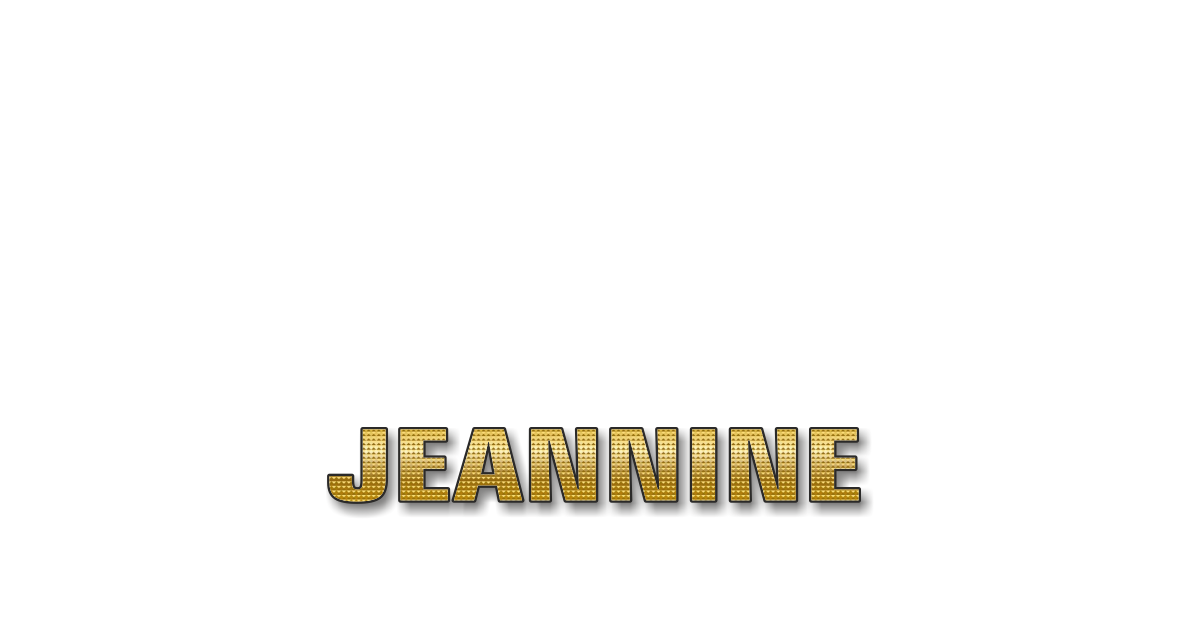 Happy Birthday Jeannine Personalized Card for celebrating