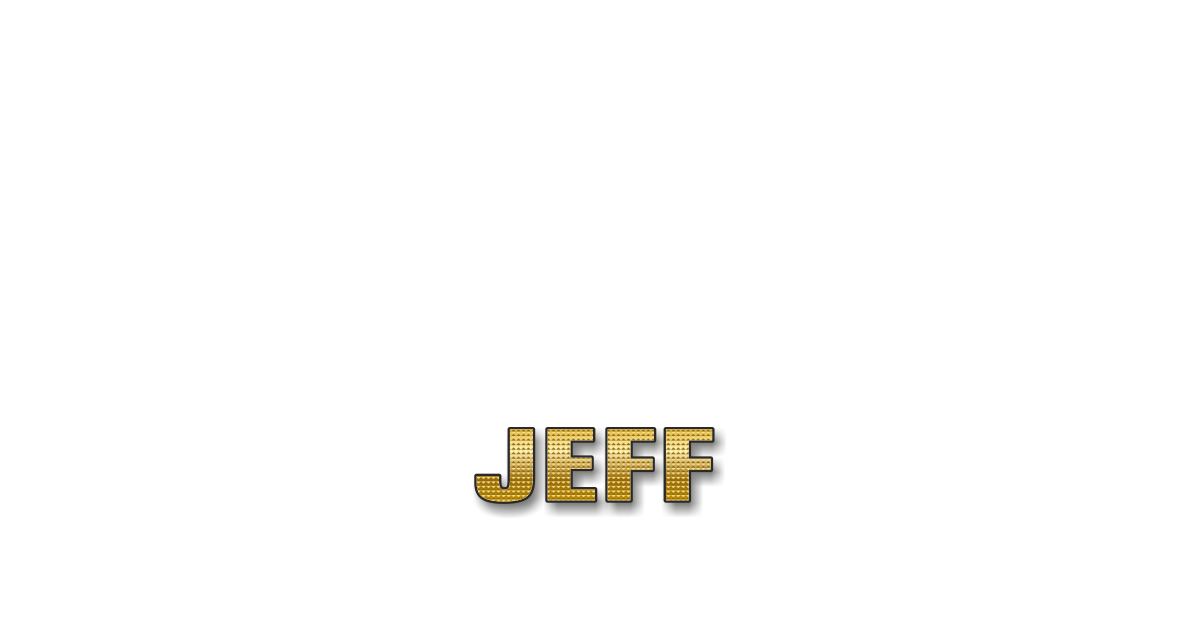 Happy Birthday Jeff Personalized Card for celebrating