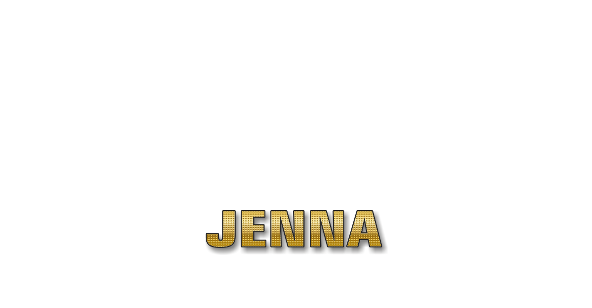 Happy Birthday Jenna Personalized Card for celebrating