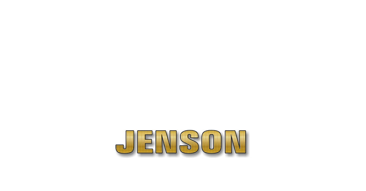 Happy Birthday Jenson Personalized Card for celebrating