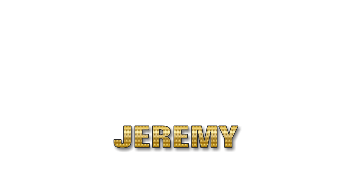 Happy Birthday Jeremy Personalized Card for celebrating