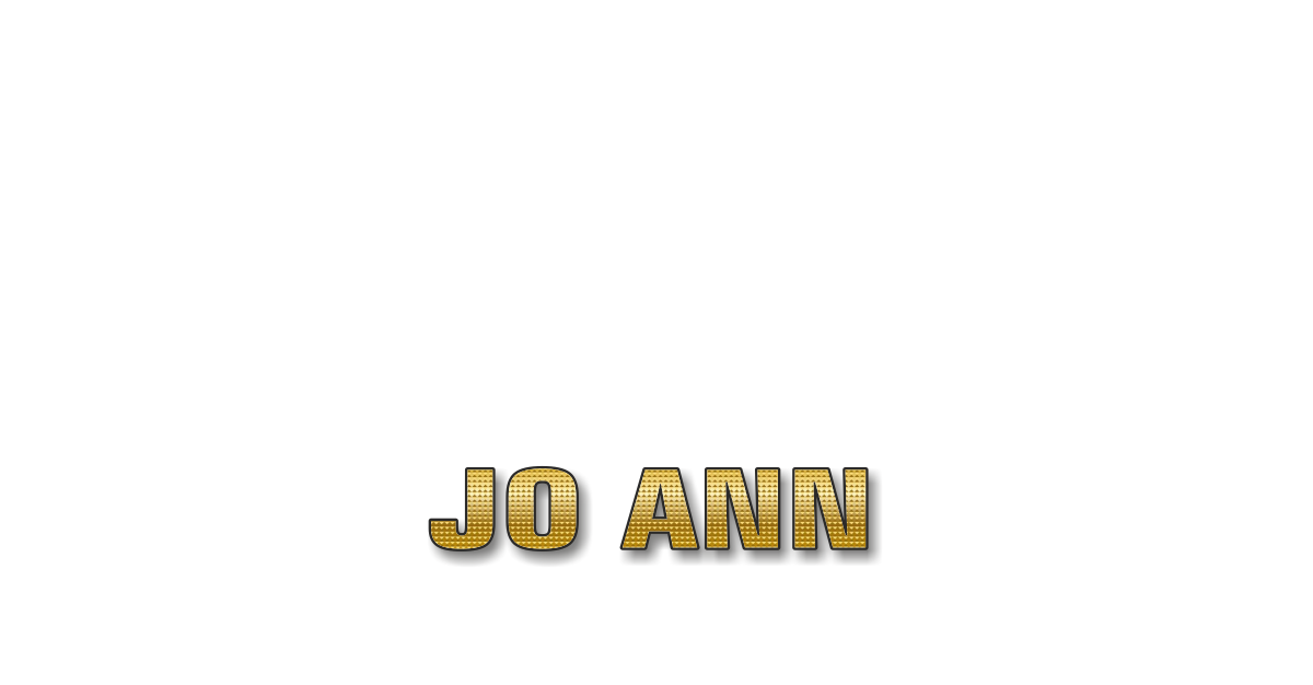 Happy Birthday Jo Ann Personalized Card for celebrating