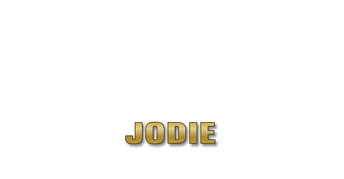 Happy Birthday Jodie Personalized Card for celebrating