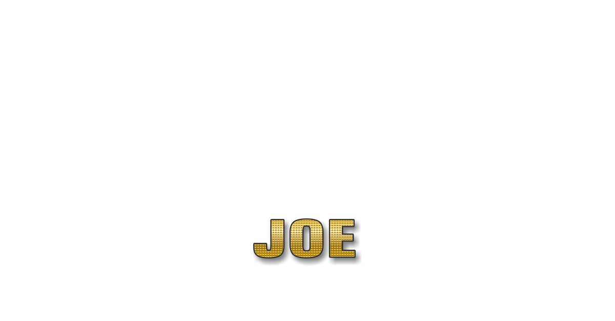 Happy Birthday Joe Personalized Card for celebrating