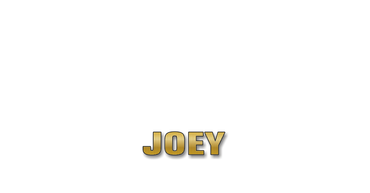 Happy Birthday Joey Personalized Card for celebrating