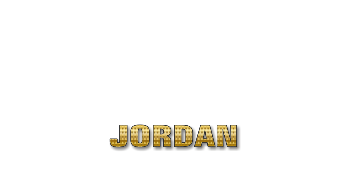 Happy Birthday Jordan Personalized Card for celebrating
