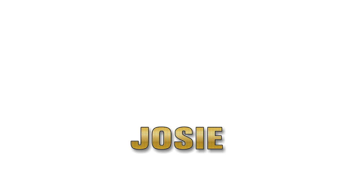 Happy Birthday Josie Personalized Card for celebrating