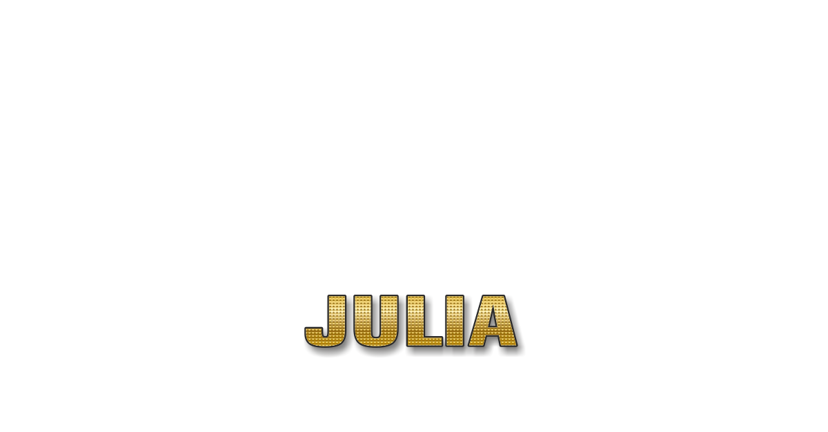 Happy Birthday Julia Personalized Card for celebrating