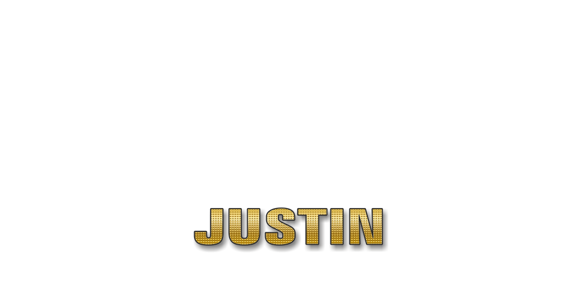 Happy Birthday Justin Personalized Card for celebrating
