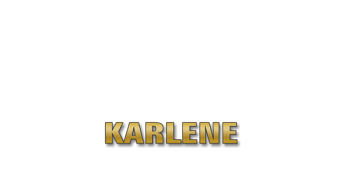 Happy Birthday Karlene Personalized Card for celebrating