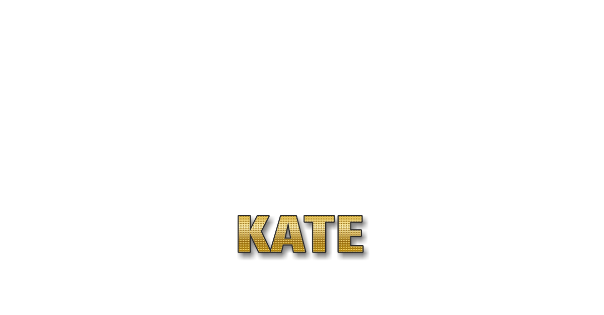 Happy Birthday Kate Personalized Card for celebrating