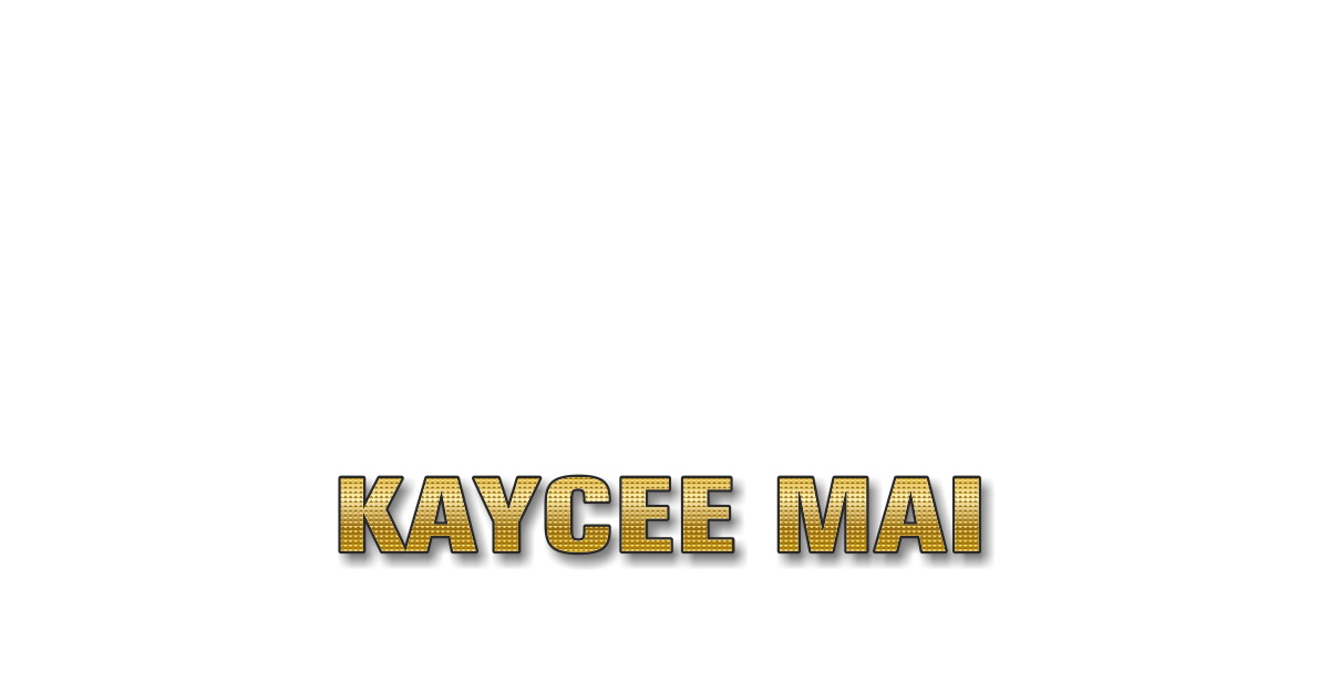Happy Birthday Kaycee Mai Personalized Card for celebrating