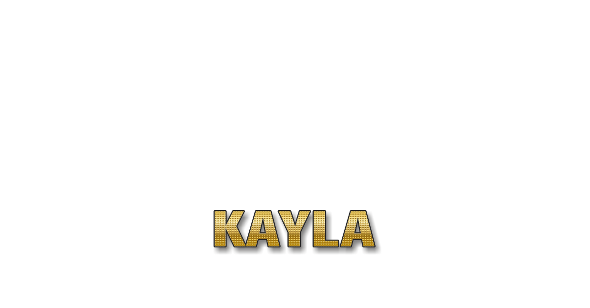 Happy Birthday Kayla Personalized Card for celebrating