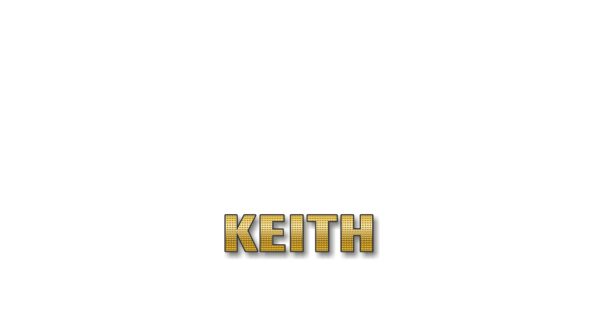 Happy Birthday Keith Personalized Card for celebrating