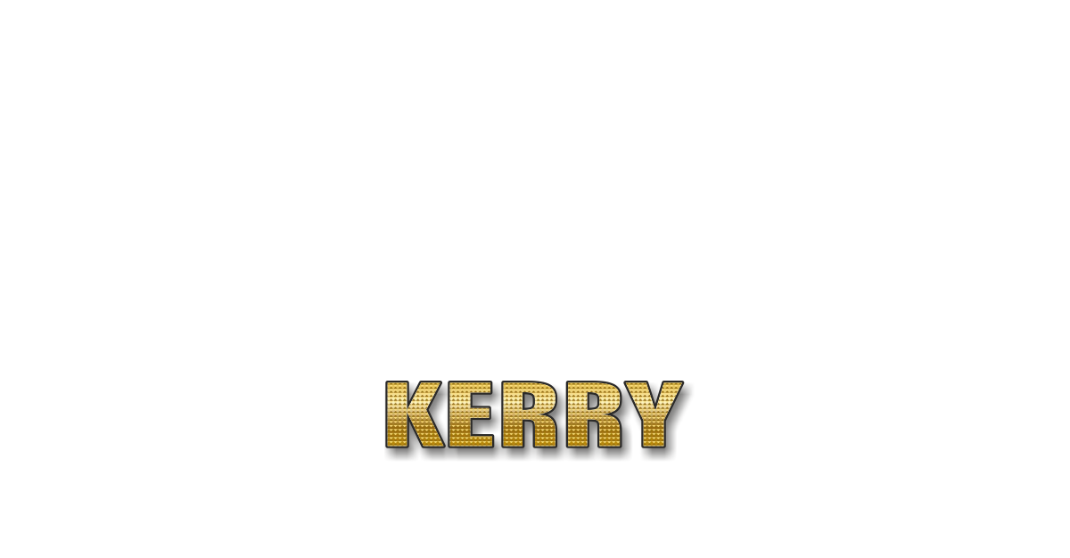 Happy Birthday Kerry Personalized Card for celebrating