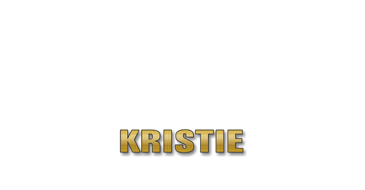 Happy Birthday Kristie Personalized Card for celebrating