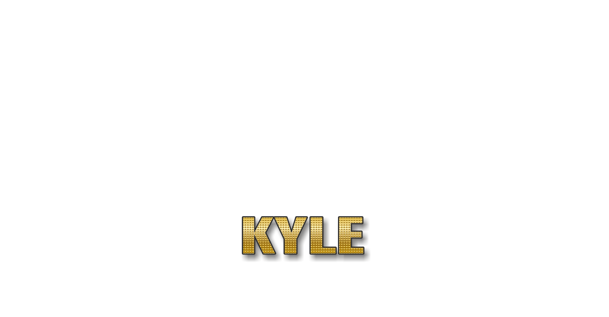 Happy Birthday Kyle Personalized Card for celebrating