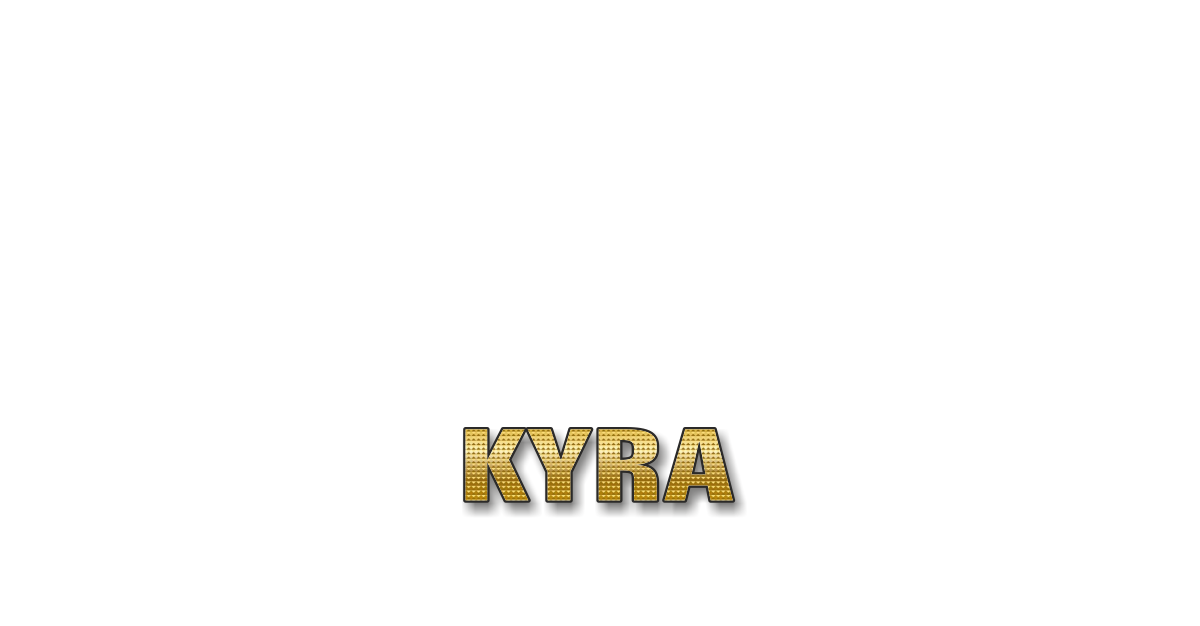 Happy Birthday Kyra Personalized Card for celebrating
