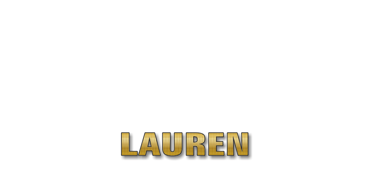 Happy Birthday Lauren Personalized Card for celebrating