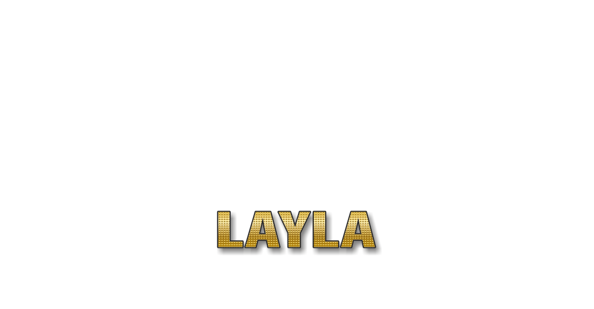 Happy Birthday Layla Personalized Card for celebrating