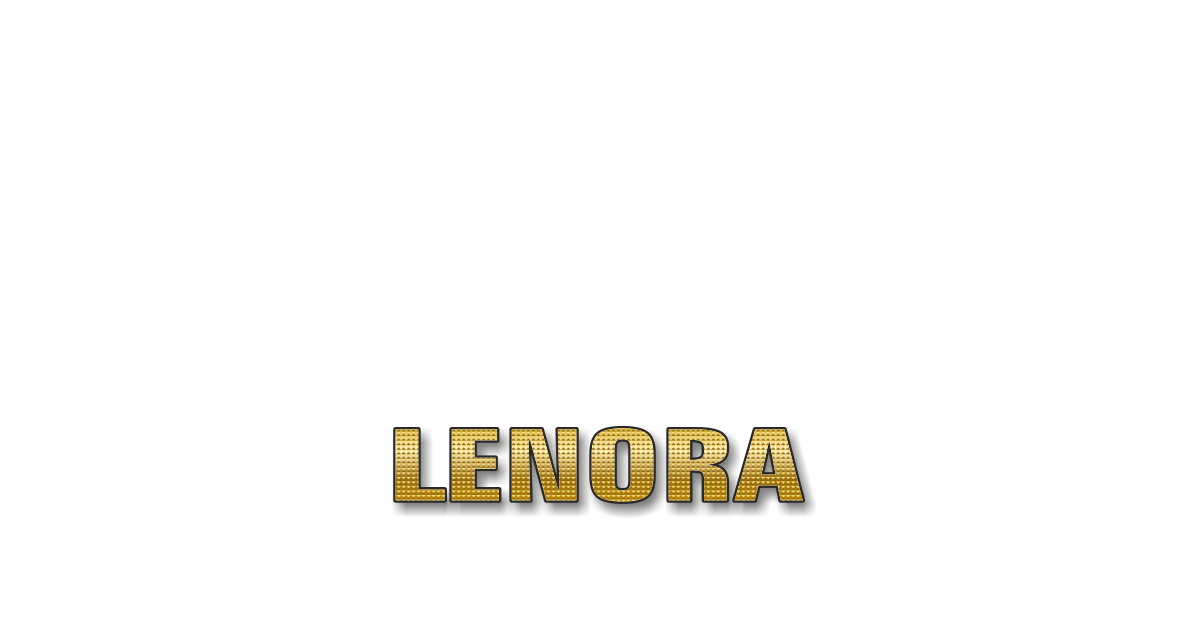 Happy Birthday Lenora Personalized Card for celebrating