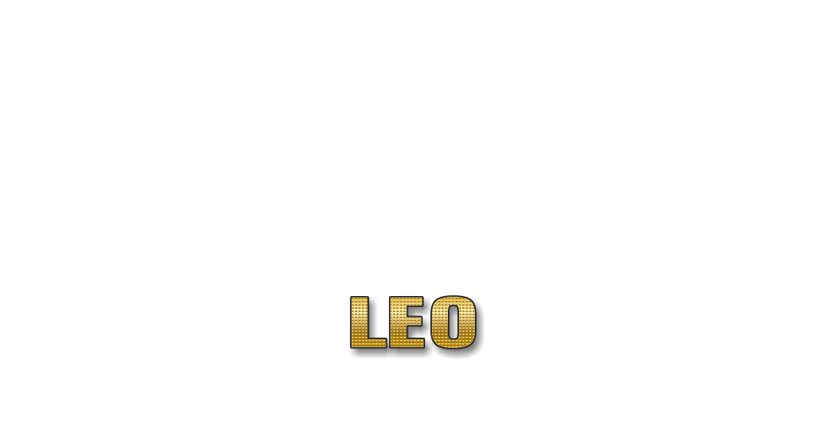 Happy Birthday Leo Personalized Card for celebrating