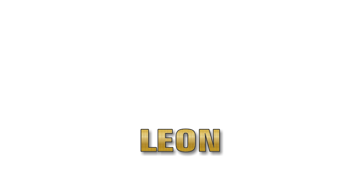 Happy Birthday Leon Personalized Card for celebrating