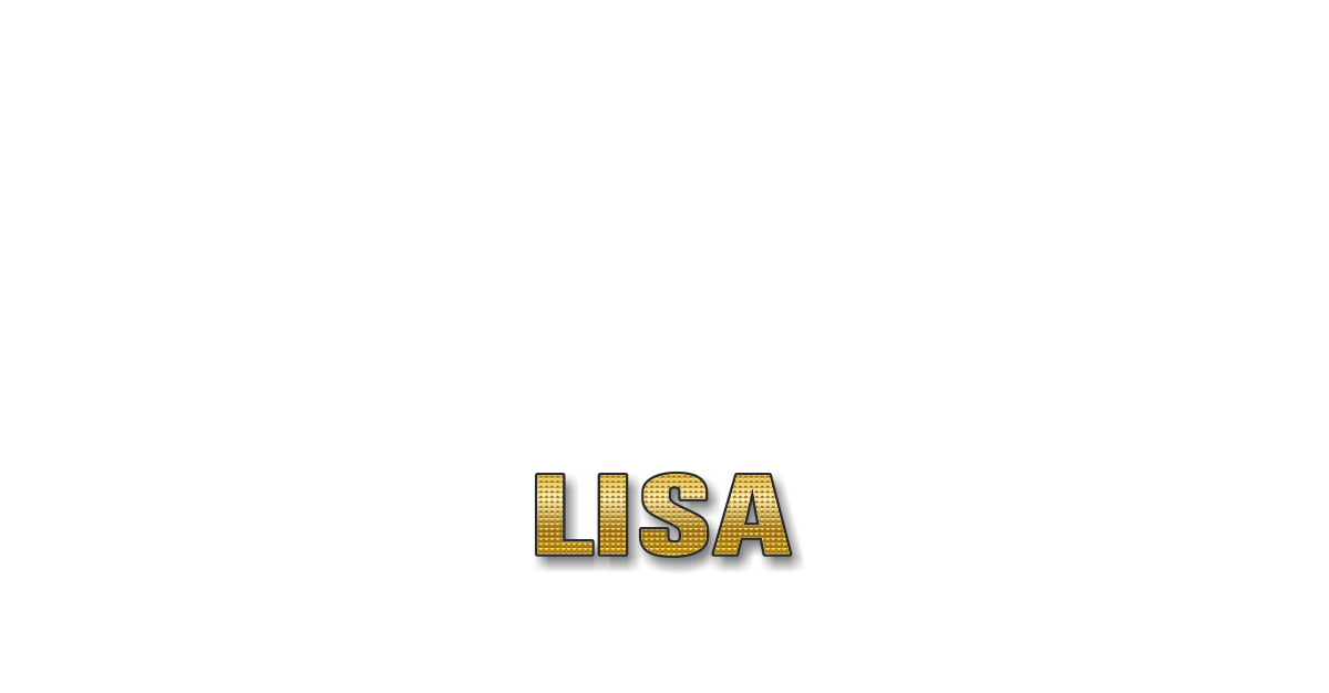 Happy Birthday Lisa Personalized Card for celebrating