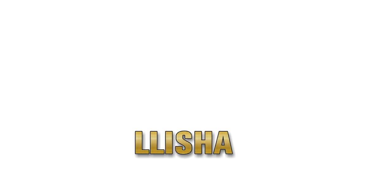 Happy Birthday Llisha Personalized Card for celebrating