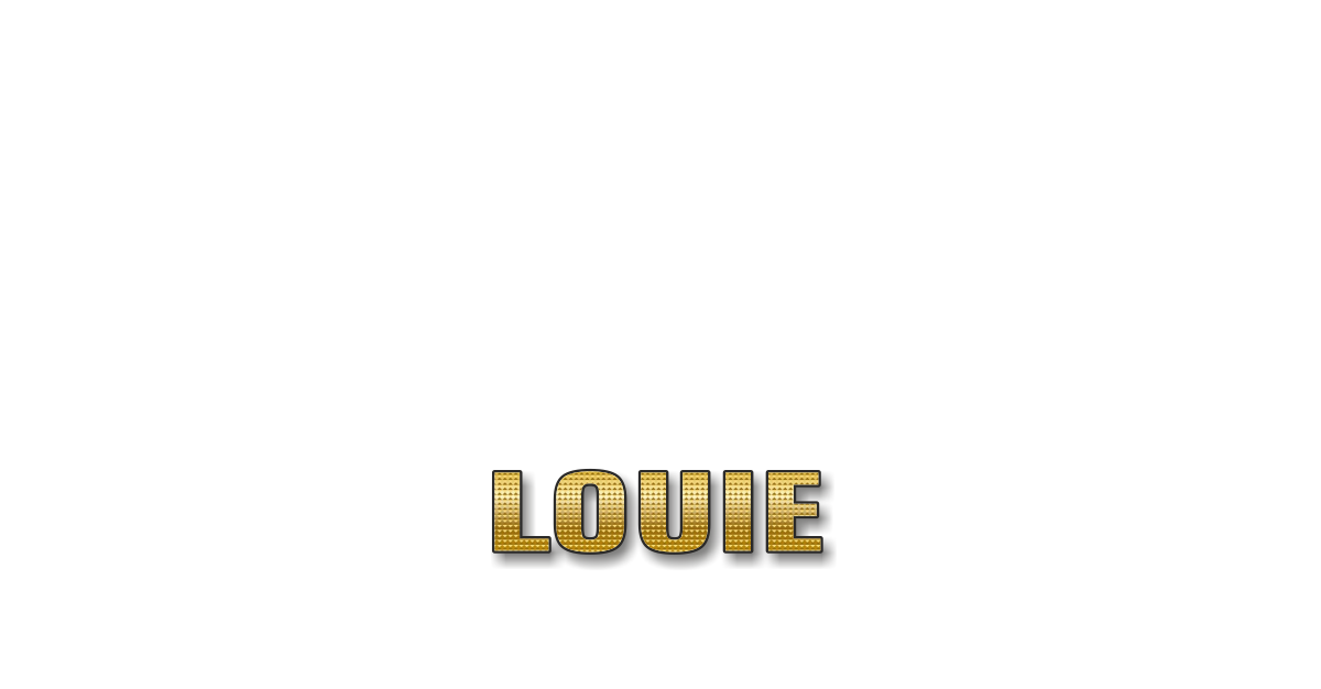 Happy Birthday Louie Personalized Card for celebrating