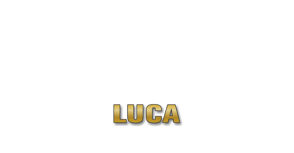 Happy Birthday Luca Personalized Card for celebrating
