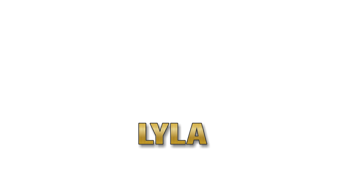 Happy Birthday Lyla Personalized Card for celebrating