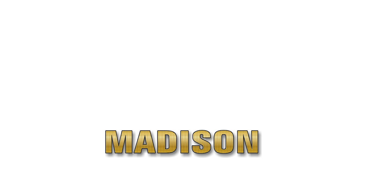 Happy Birthday Madison Personalized Card for celebrating