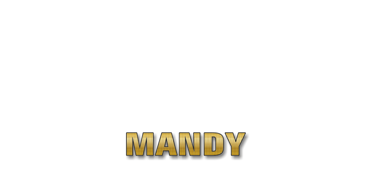 Happy Birthday Mandy Personalized Card for celebrating