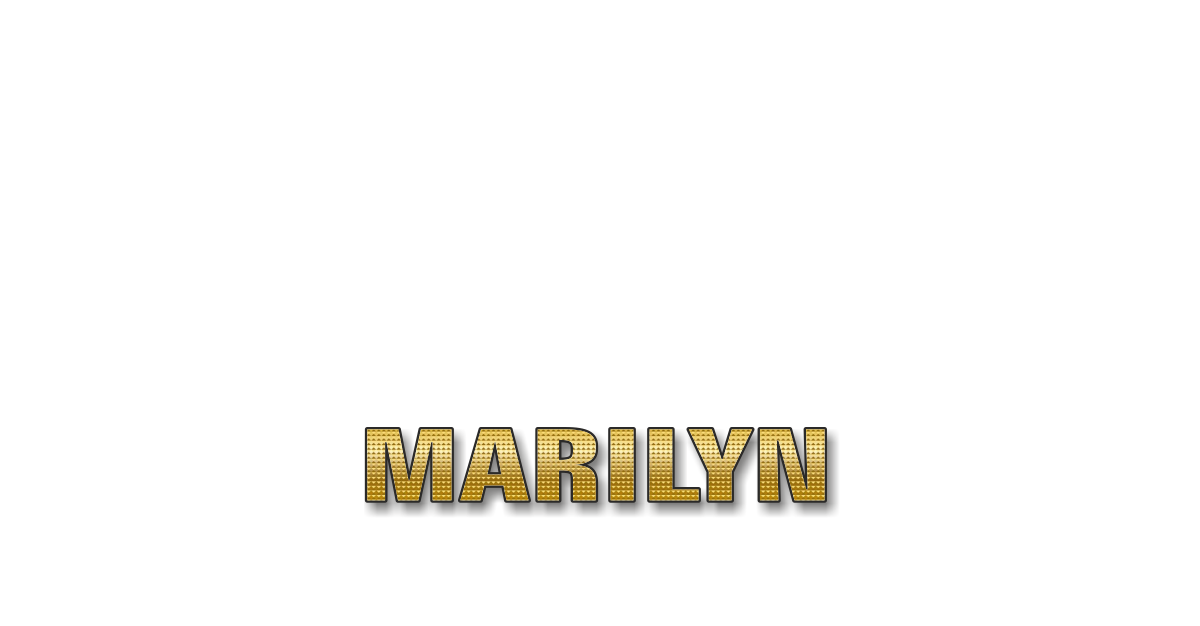 Happy Birthday Marilyn Personalized Card for celebrating