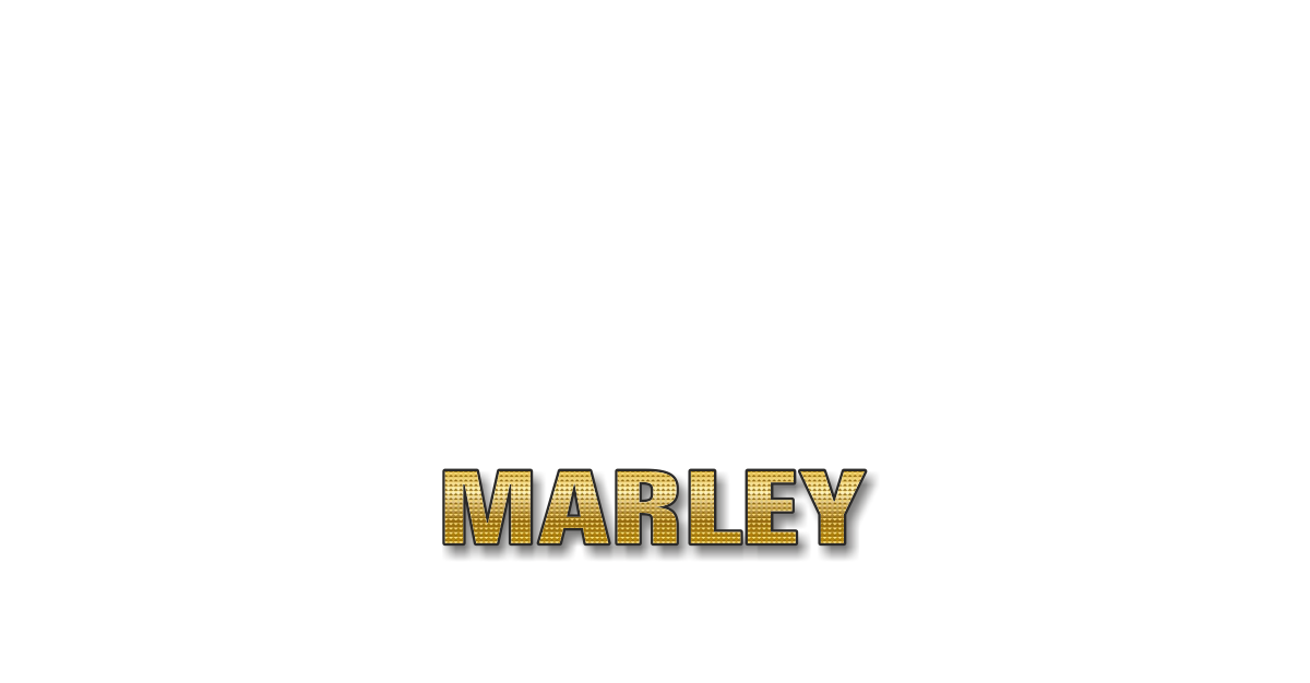 Happy Birthday Marley Personalized Card for celebrating