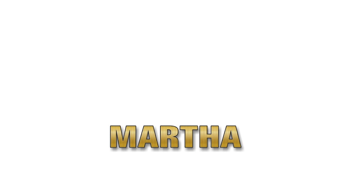Happy Birthday Martha Personalized Card for celebrating