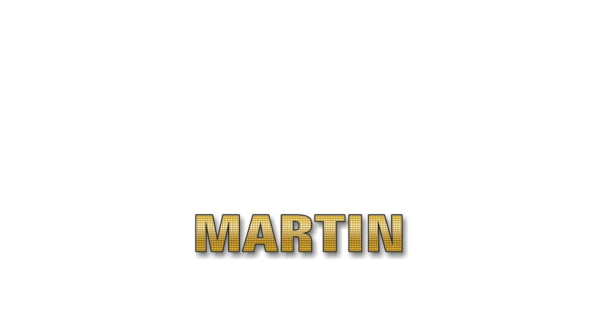 Happy Birthday Martin Personalized Card for celebrating